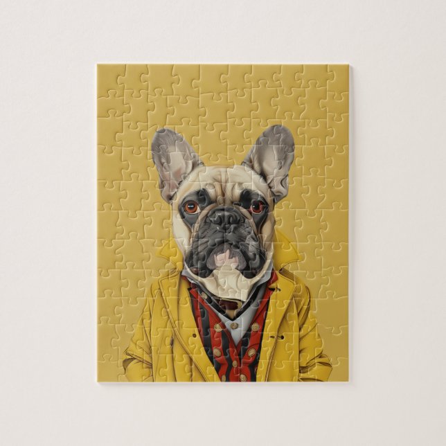 Quebra-cabeça Buldogue Francês (Vertical)