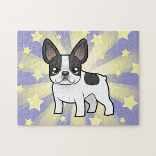 Quebra-cabeça Buldogue francês dos desenhos animados
