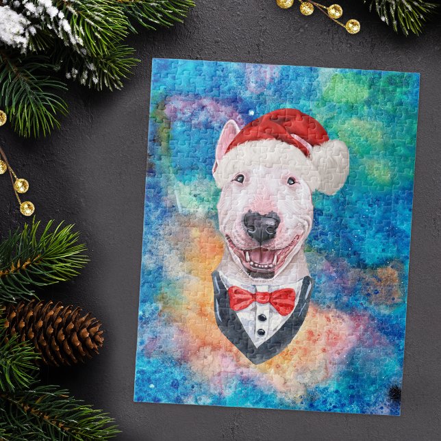 Quebra-cabeça Bull Terrier Raça Cão Natal (Criador carregado)