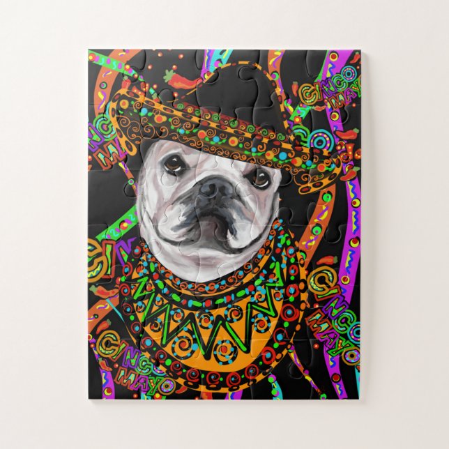 Quebra-cabeça Bulldog  (Vertical)