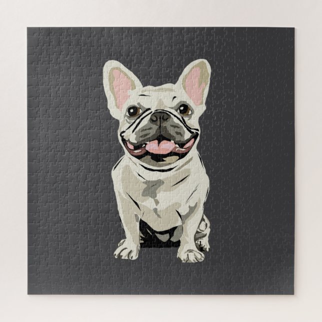 Quebra-cabeça Bulldog Francês Creme, (Vertical)