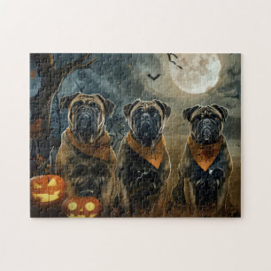Quebra-cabeça Bullmastiff Halloween Spooky