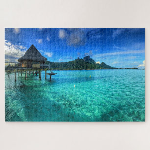 Quebra-cabeça Bungalow em Bora Bora Bora