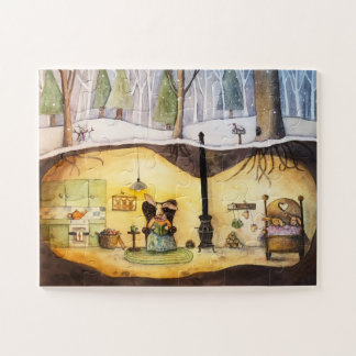 Quebra-cabeça Bunny Hibernação 11x14 (30 Grandes P