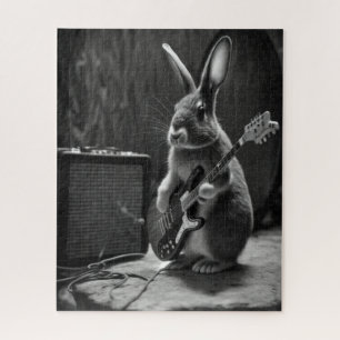 Quebra-cabeça Bunny tocando violão