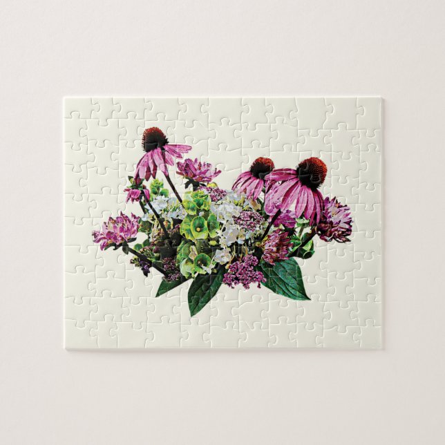 Quebra-cabeça Buquê com Coneflowers (Horizontal)