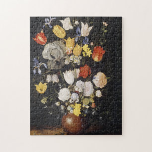 Quebra-cabeça Buquê de Flores em um Vaso Terrestre (1610)