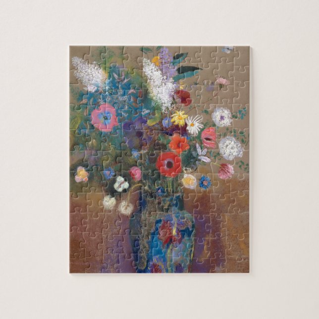 Quebra-cabeça Buquê de Flores - Odilon Redon (Vertical)