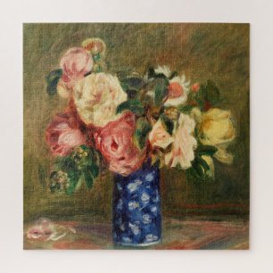 Quebra-cabeça Buquê de Rosas por pintura impressionista do Reno