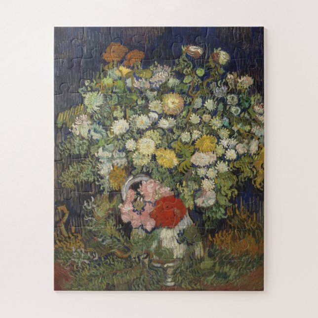 Quebra-cabeça Buquê de Vincent van Gogh | das flores em um vaso (Vertical)