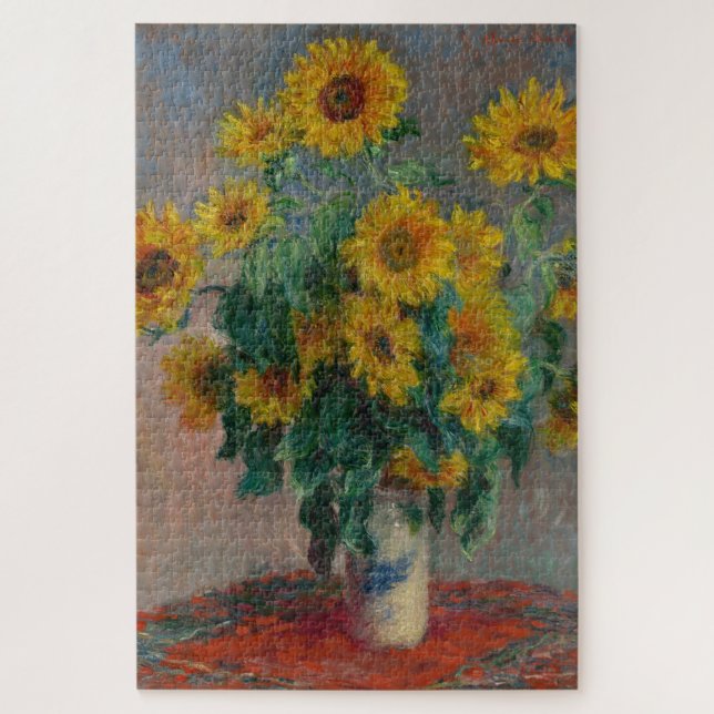 Quebra-cabeça Buquê do Monet de Sunflower (Vertical)