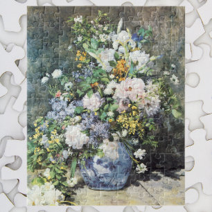 Quebra-cabeça Buquê do primavera por Pierre Renoir, flores do