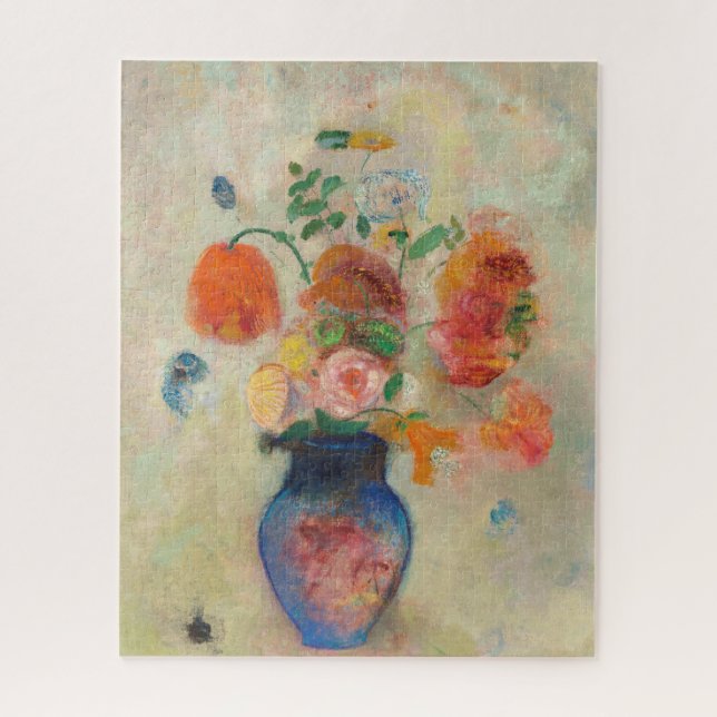 Quebra-cabeça Buquê Romântico de Flores - Odilon Redon (Vertical)