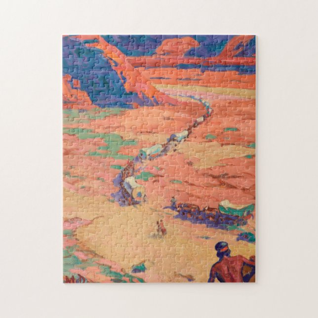 Quebra-cabeça Buscando os intrusos por Maynard Dixon (Vertical)