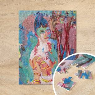 Quebra-cabeça Busto de uma Menina Colorida Albert Müller