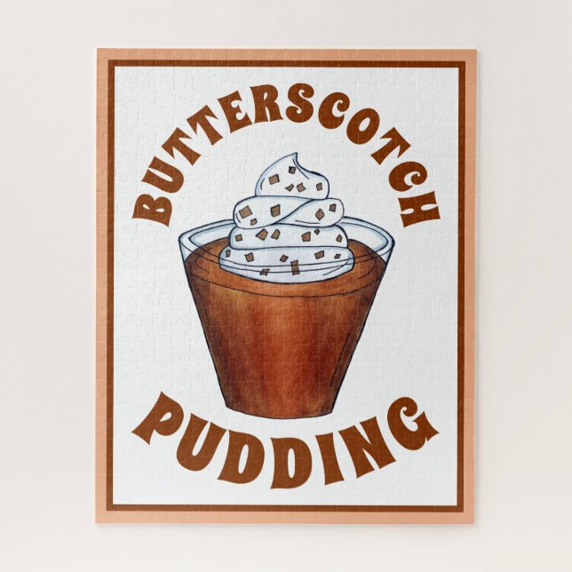 Quebra-cabeça Butterscotch Pudim Cream Comida Meridional (Vertical)