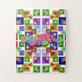 Quebra-cabeça Button Collage