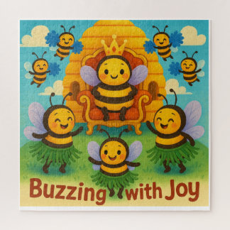 Quebra-cabeça Buzzing with Joy - Celebração do Reino das Abelhas