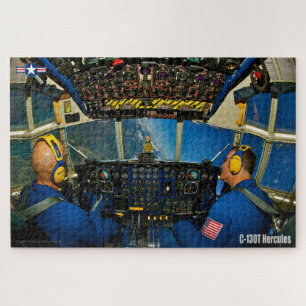 Quebra-cabeça C-130T HERCULES COCKPIT (20x30 POLEGADAS)