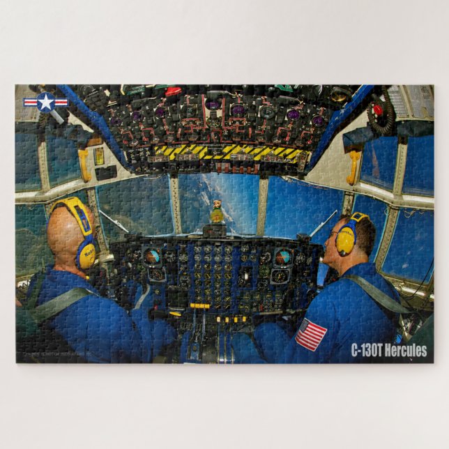 Quebra-cabeça C-130T HERCULES COCKPIT (20x30 POLEGADAS) (Horizontal)
