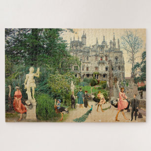 Quebra-cabeça Cabalgando avestruces en A Regaleira (Portugal)