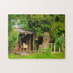 Quebra-cabeça Cabana Cajun Louisiana.