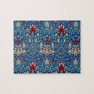 Quebra-cabeça Cabeça de cobra, Wallpaper Flor de William Morris