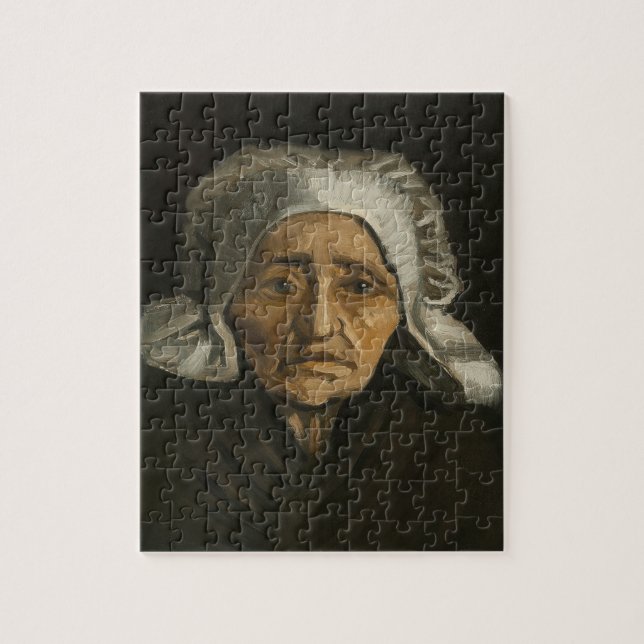 Quebra-cabeça Cabeça de uma Velha Camponesa de Van Gogh (Vertical)