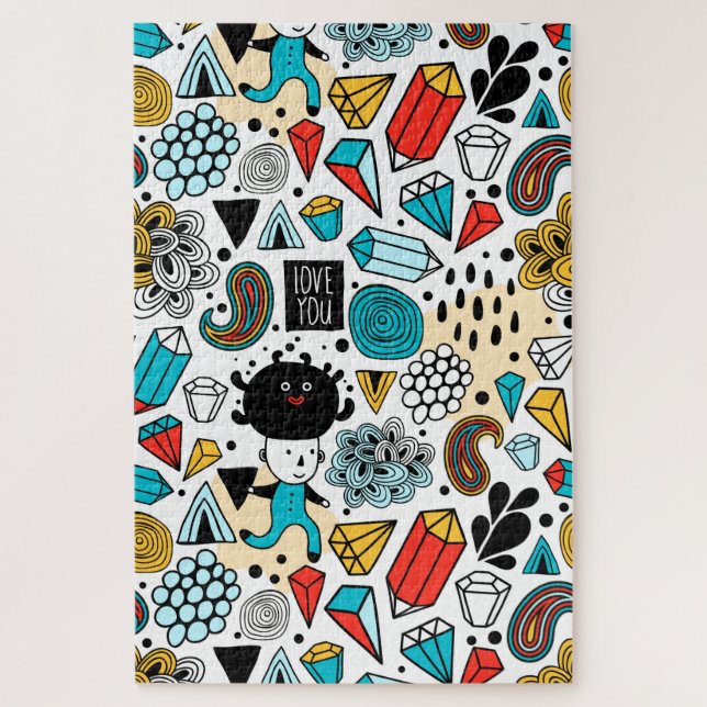 Quebra-cabeça Cabeça louca (Vertical)