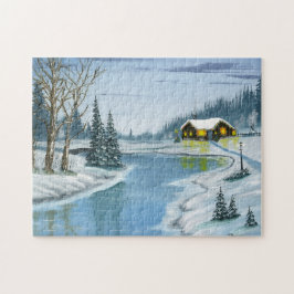 Quebra-cabeça Cabina de Natal