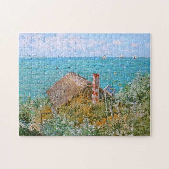 Quebra-cabeça Cabina em Sainte-Adresse Monet Fine Art (Horizontal)