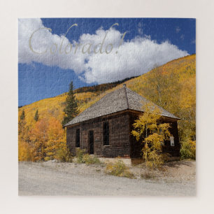 Quebra-cabeça Cabina russa nos Aspens brilhantes perto de Ouray