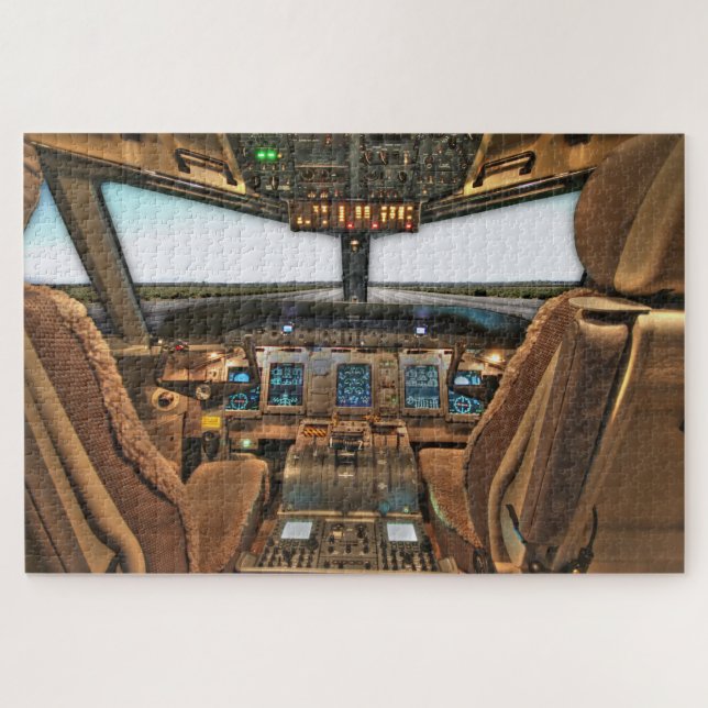 Quebra-cabeça Cabine de Avião  (Horizontal)