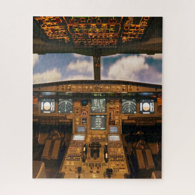 Quebra-cabeça Cabine de avião (Vertical)