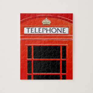 Quebra-cabeça Cabine de telefone do vintage