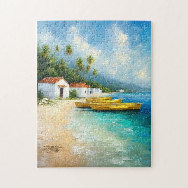 Quebra-cabeça Cabines de pesca jamaicanas (Vertical)