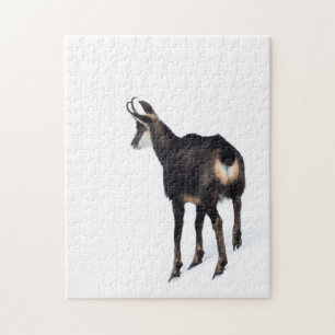 Quebra-cabeça Cabra de montanha de Chamois alpina minimalista na