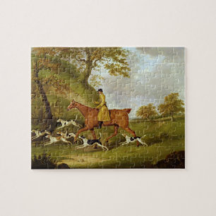 Quebra-cabeça Caçador e cães, 1809 (óleo em canvas)