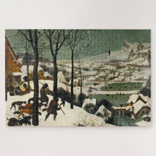 Quebra-cabeça Caçadores na neve (por Pieter Bruegel, o Velho)