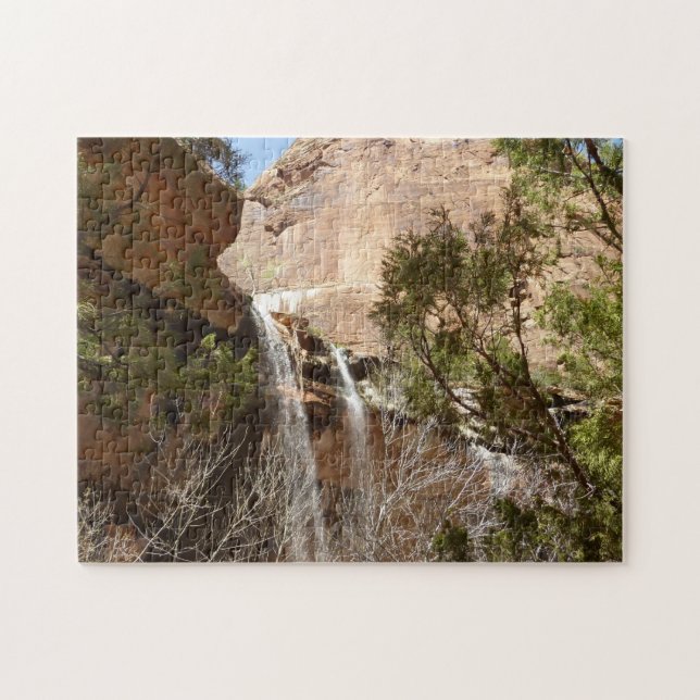 Quebra-cabeça Cachoeira do Emerald Pool I do Zion National Park (Horizontal)