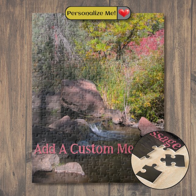 Quebra-cabeça Cachoeira do San Antonio Creek (San Antonio Creek Cascade Jigsaw Puzzle)