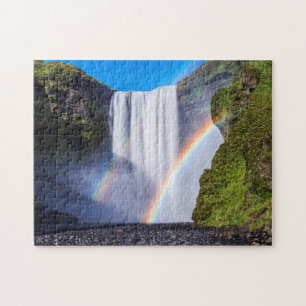 Quebra-cabeça Cachoeira e arco-íris