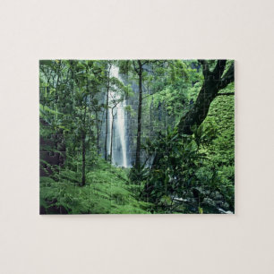 Quebra-cabeça Cachoeira Hanakapiai ao longo da Costa Na Pali, Ka