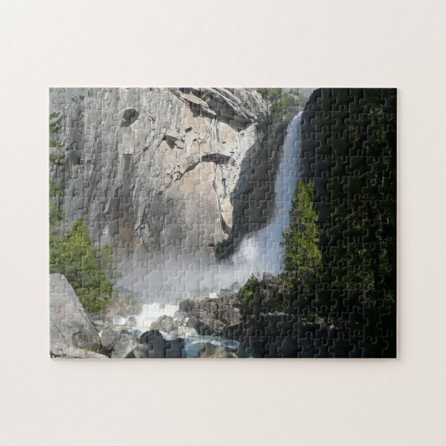 Quebra-cabeça Cachoeira Inferior de Yosemite na Trilha da Cachoe (Horizontal)