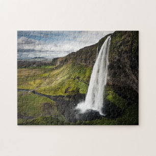 Quebra-cabeça Cachoeira   Islândia de Seljalandsfoss