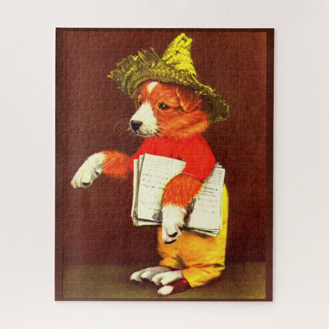Quebra-cabeça cachorrinho fofo (Vertical)