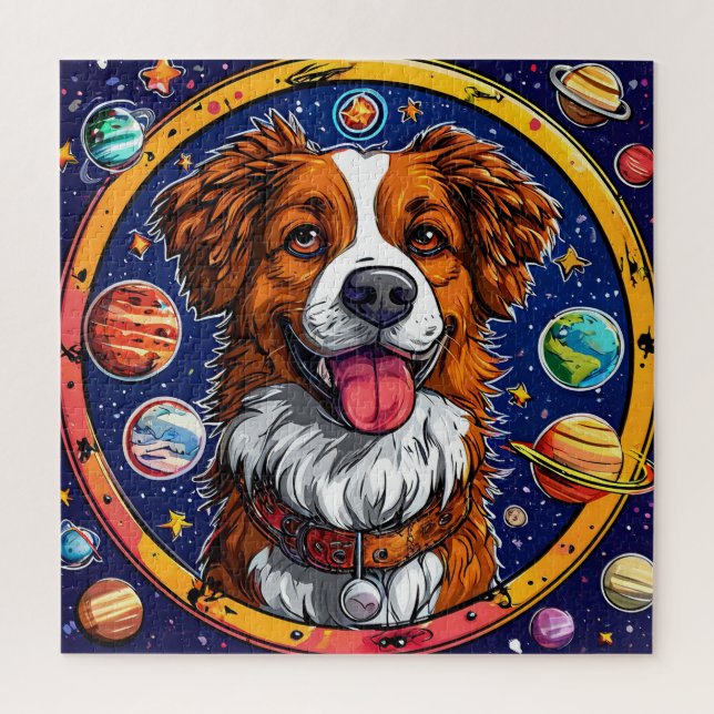 Quebra-cabeça Cachorro alegre (Vertical)