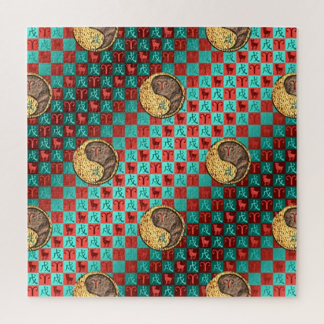 Quebra-cabeça Cachorro Aries & Earth (Vertical)