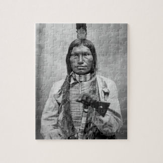Quebra-cabeça Cachorro Baixo - foto antiga de nativo americano