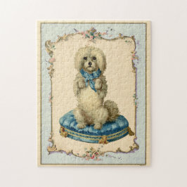 Quebra-cabeça Cachorro Cachorro Azul Cozinha Reprodução da Vinta